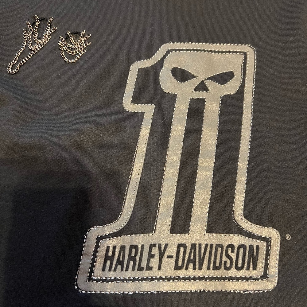 Harley-Davidson® Willie G UNIQUE RARE Distressed Hoodie With Chains - NWOT 💀 - Picture 12 of 16